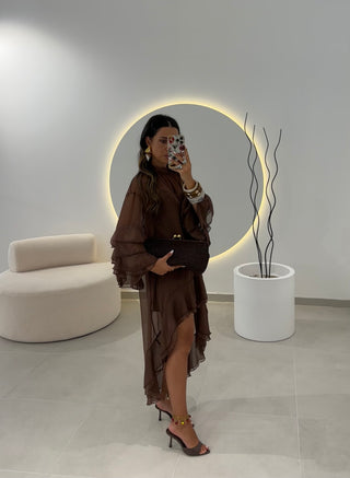 Brown Boho Dress