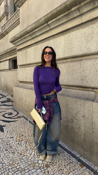 PRE-ORDER – Purple Cashmere Sweater – Shipping on Nov 10