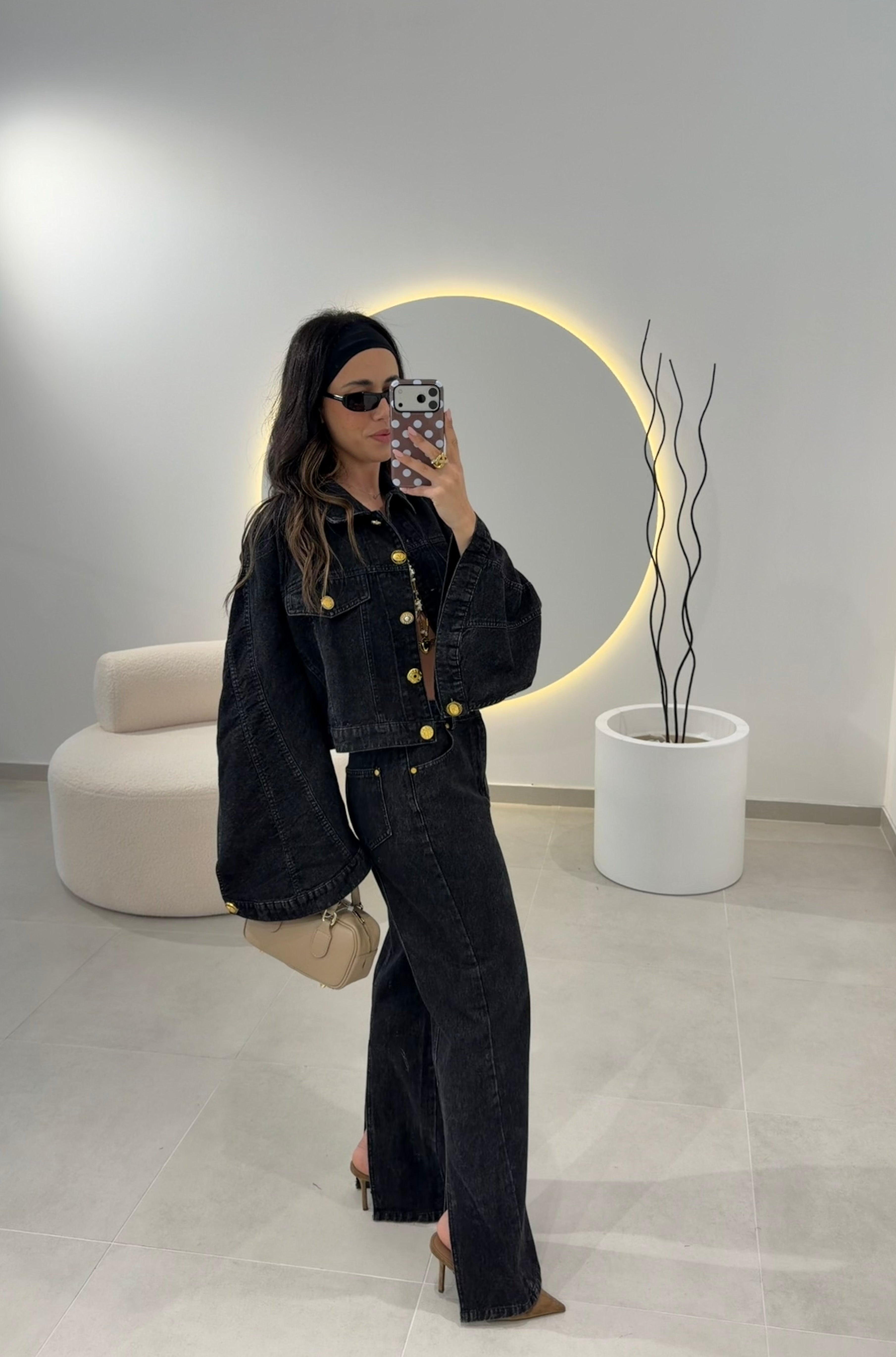Black Denim Set
