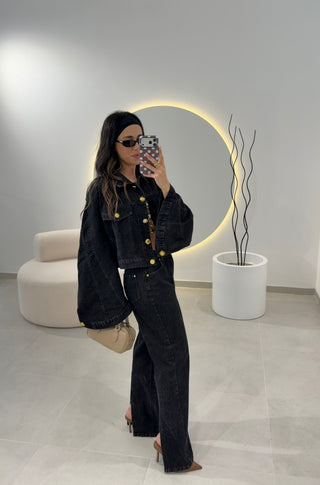 Black Denim Set