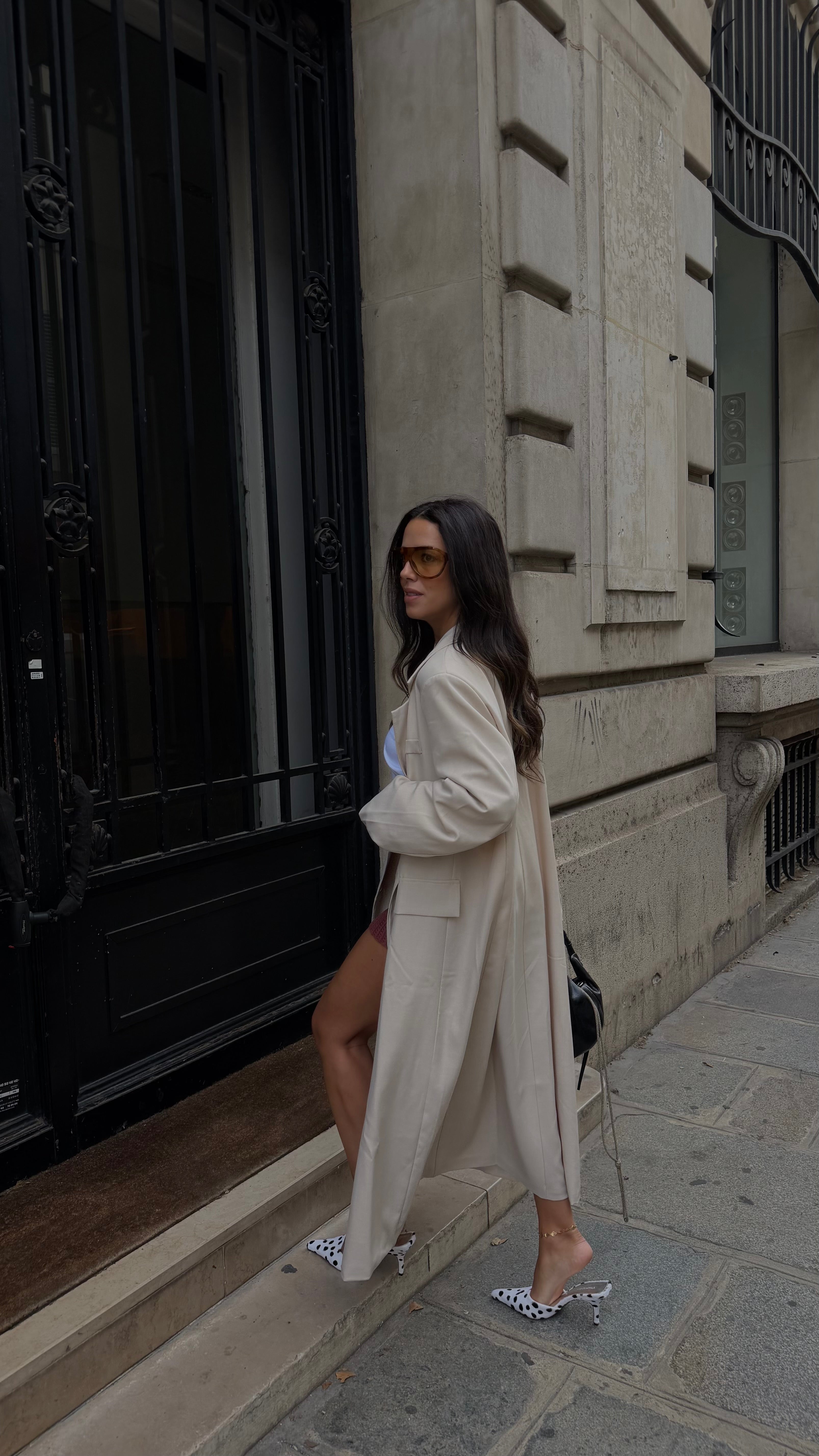 Beige Maxi Blazer