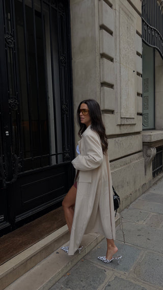Beige Maxi Blazer