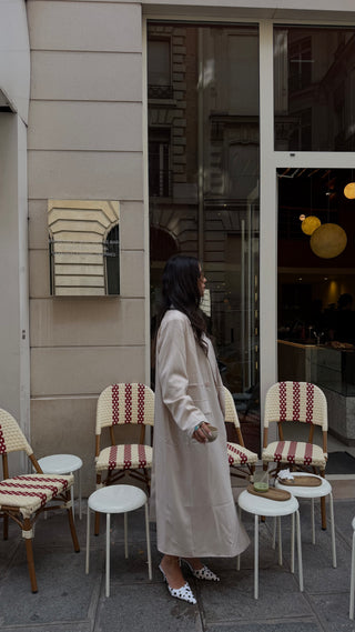 Beige Maxi Blazer