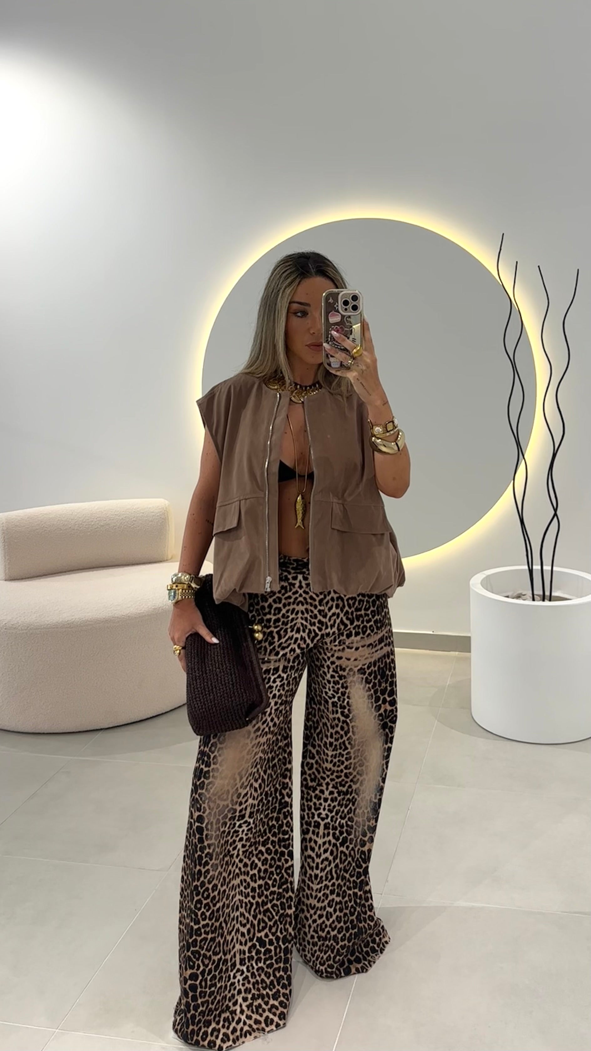 Leopard Print Jeans