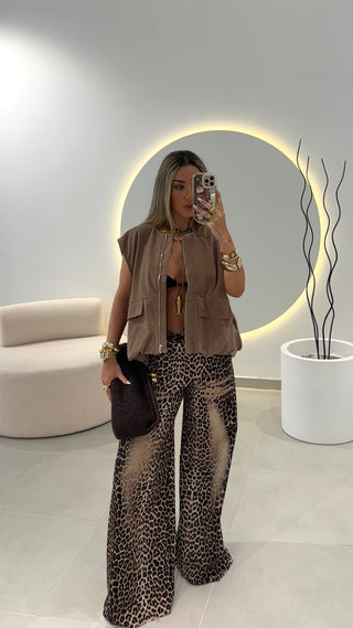 Leopard Print Jeans