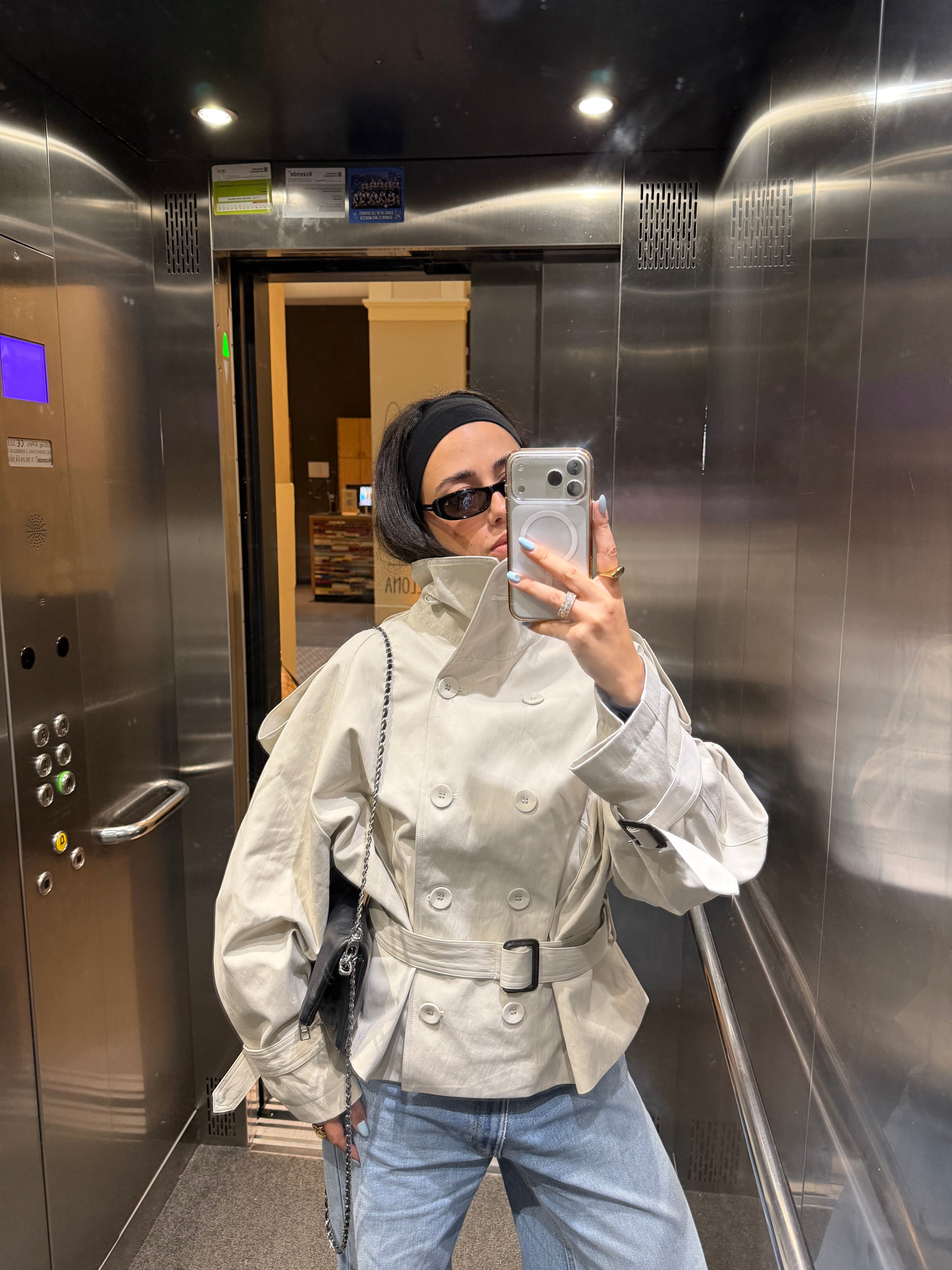 Stone Mid Lenght Trench