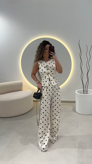 Colete Acetinado Polka Dot