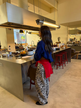 Blue Knit Sweater Lumina