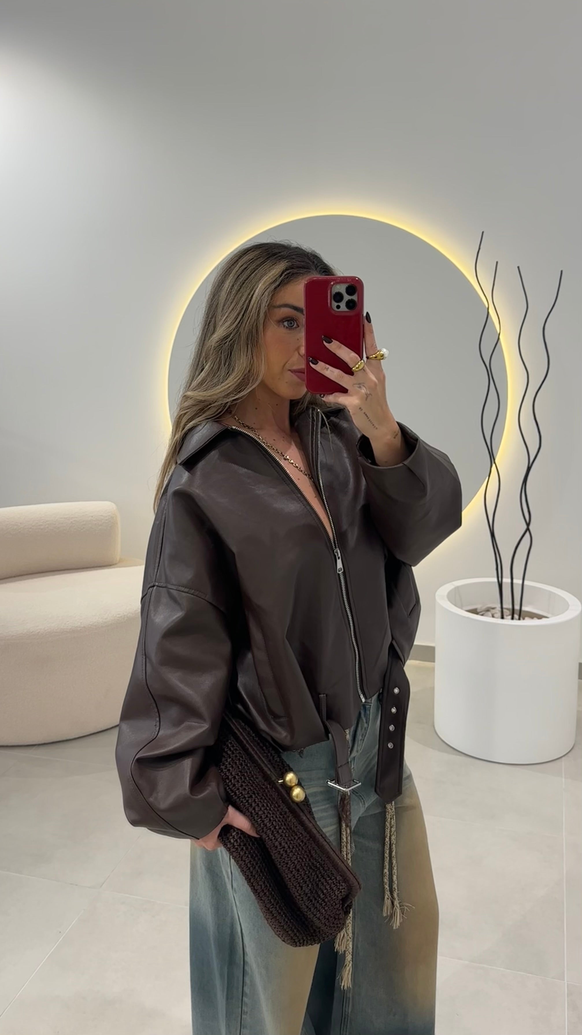 Oversized Brown Bomber