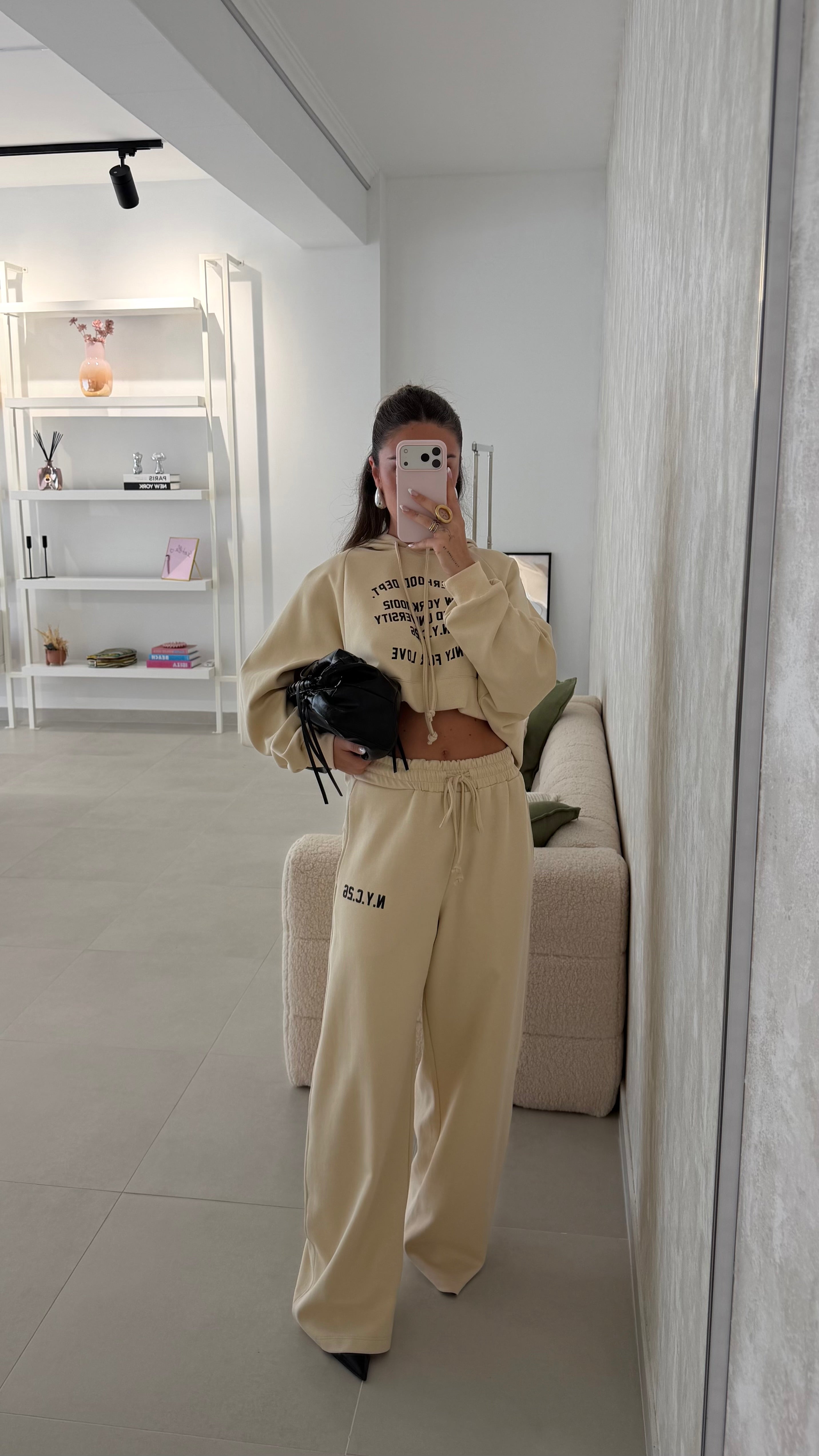Cream Hoodie Lumina