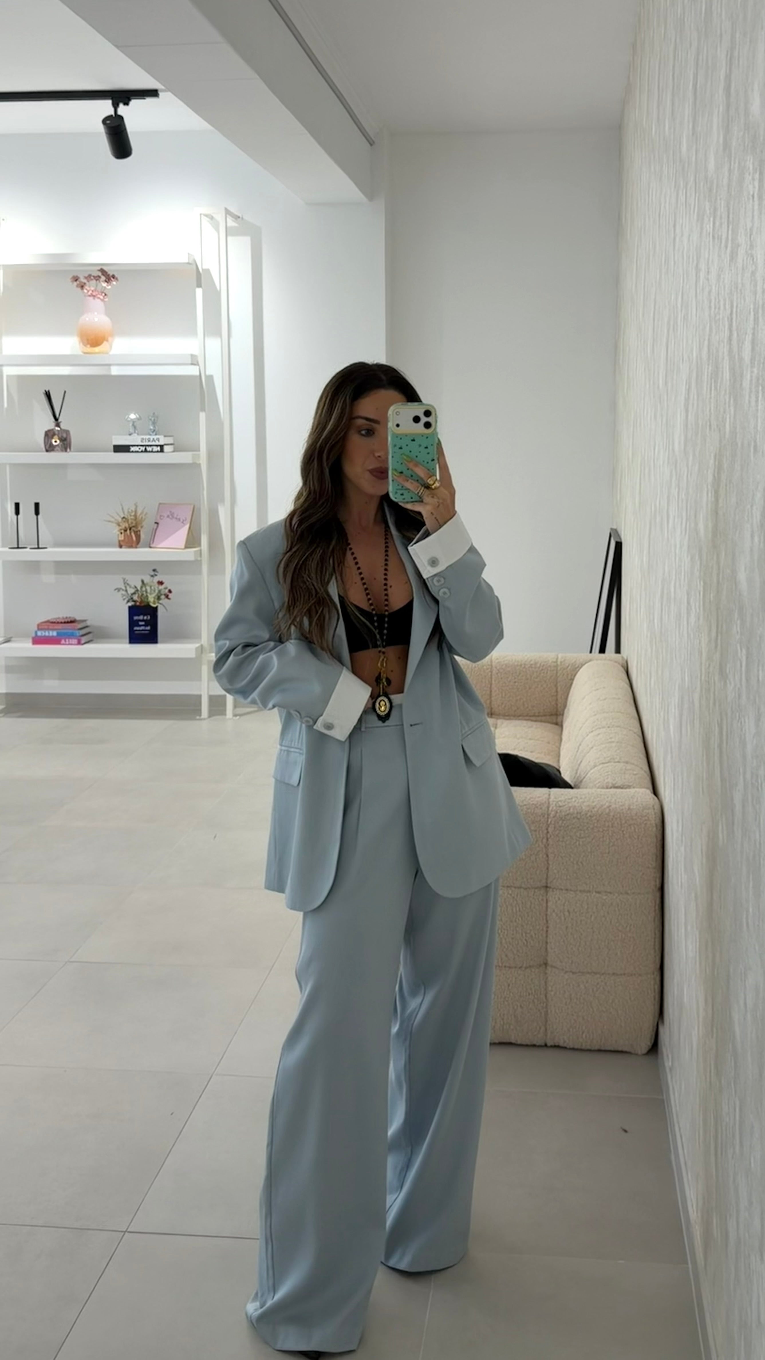 Baby Blue Blazer LUMINA
