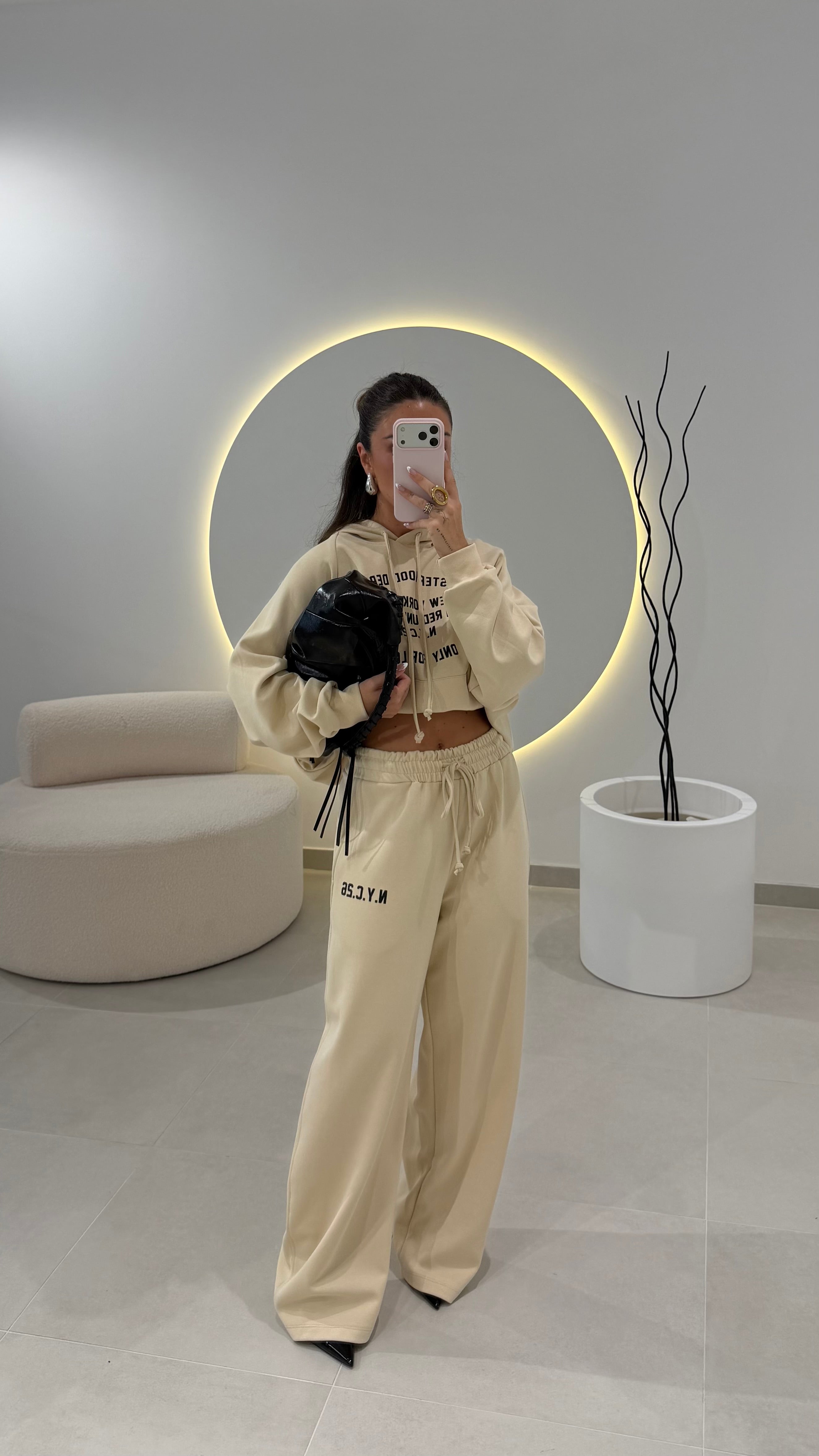 Cream Hoodie Lumina