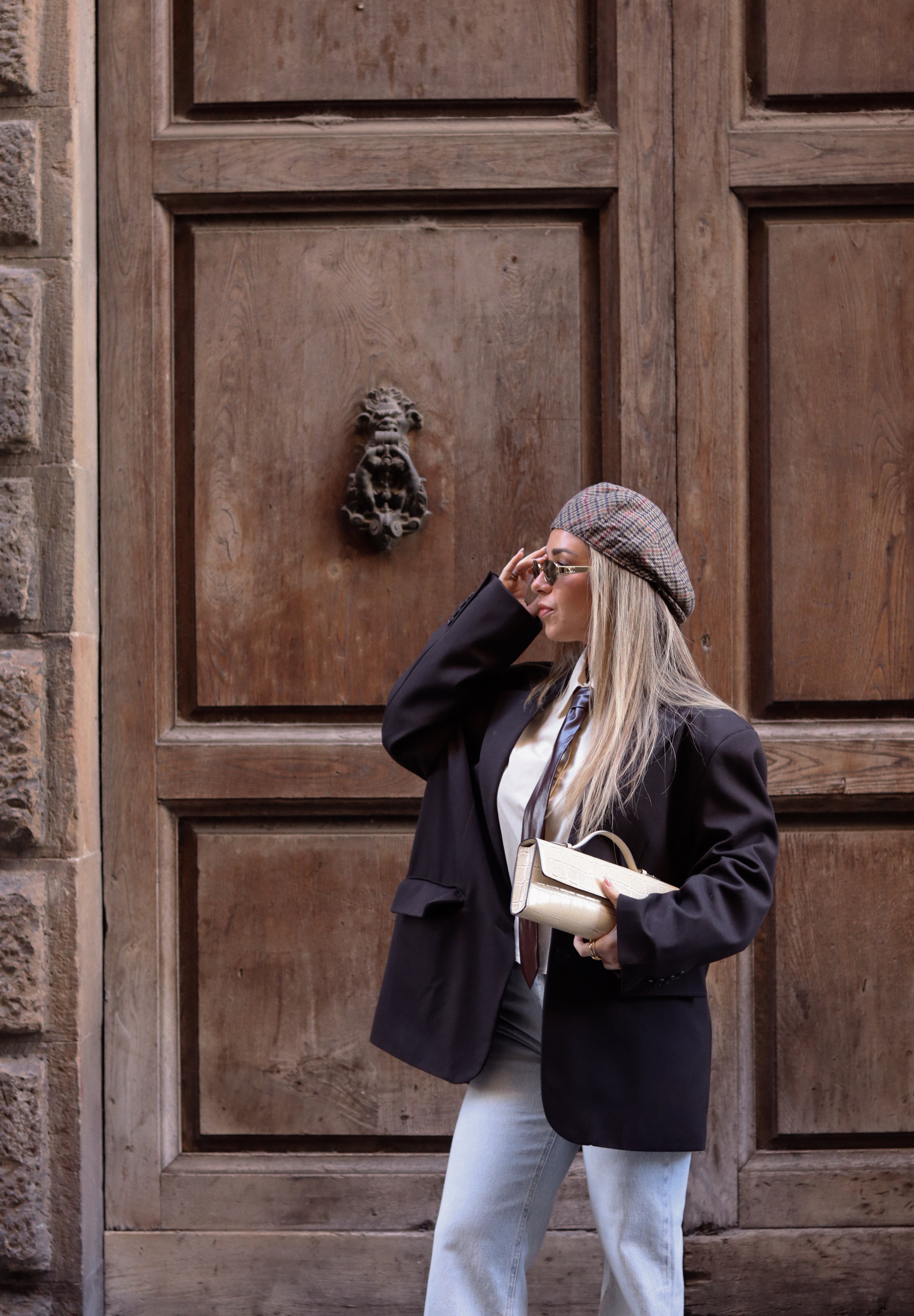 Oversized Dark Brown Blazer LUMINA