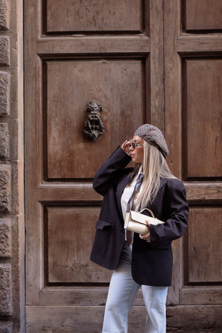 Oversized Dark Brown Blazer LUMINA