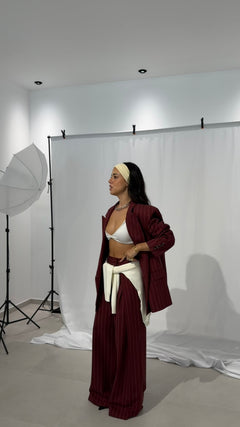 Burgundy Pants Lumina
