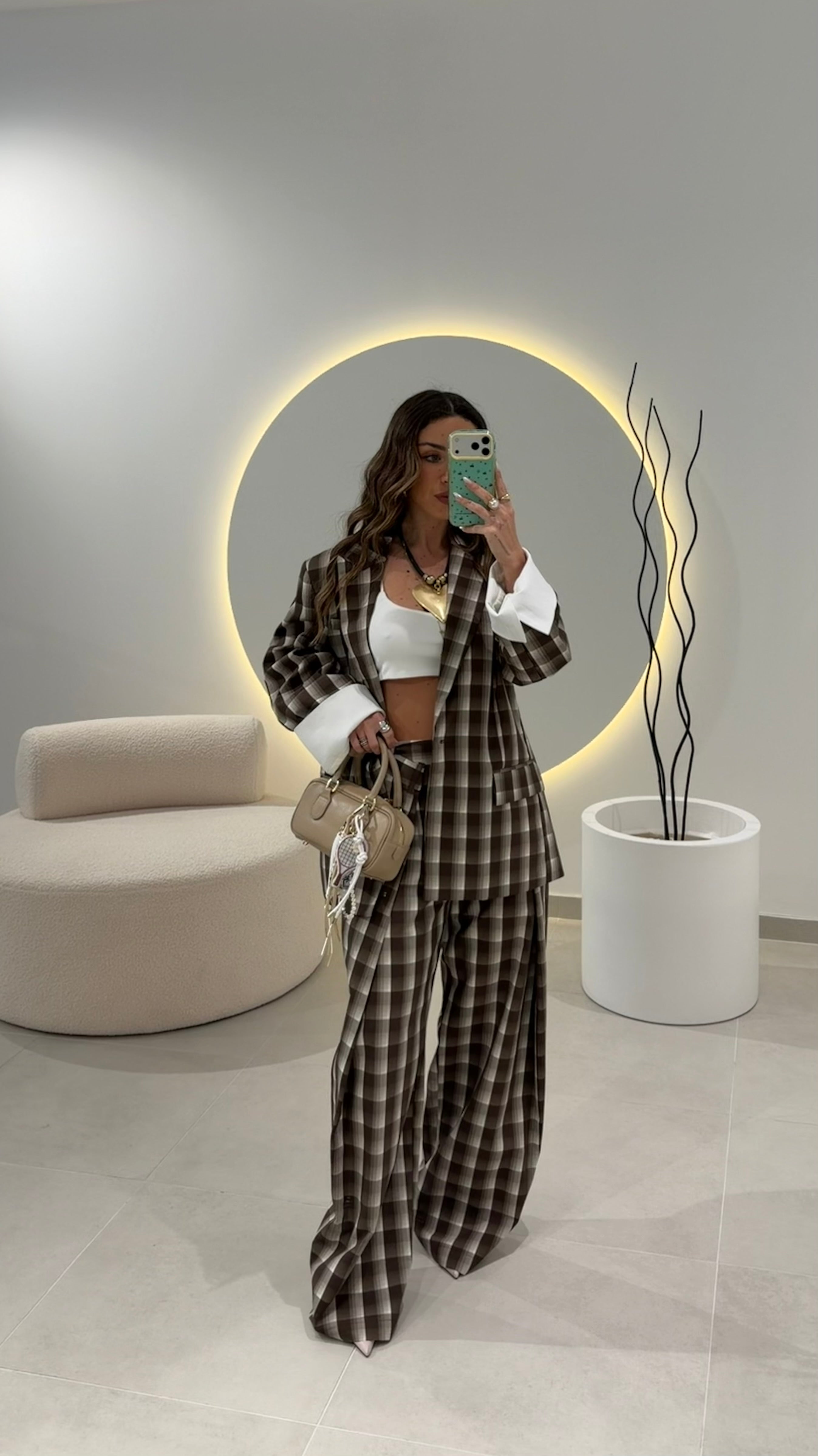 Checkered Blazer LUMINA