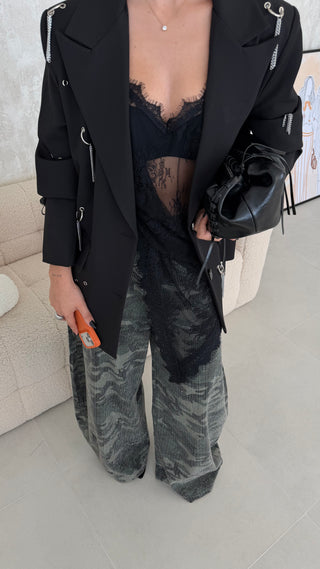 Black Lace Top