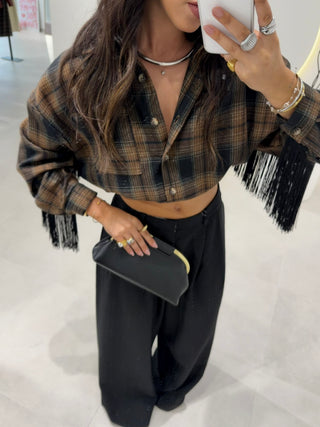 Tartan Fringe Shirt