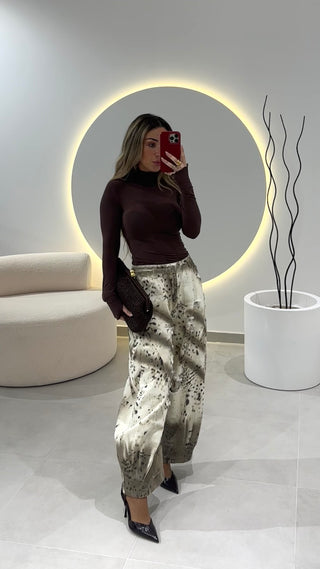 Leopard Jeans Balloon