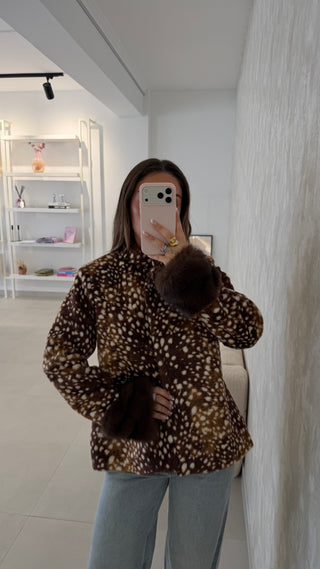 Bambi Faux Fur Cuff Jacket