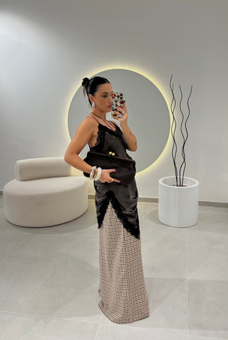 Vichy Wide Leg Pants