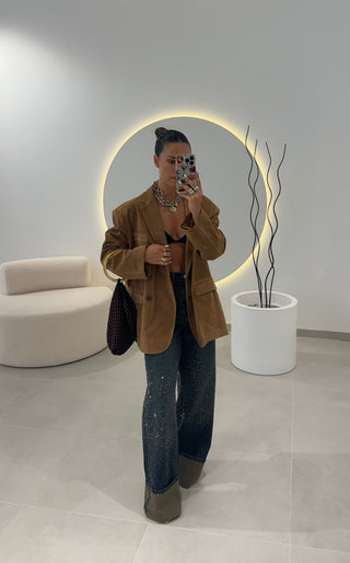 Blazer Oversize Camel Lumina