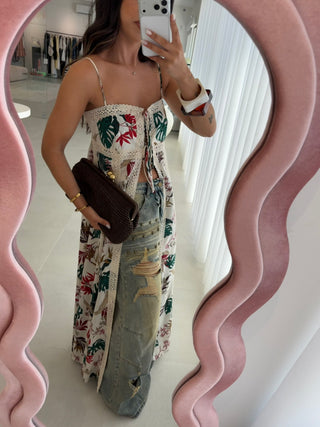 Floral Asymmetrical Top Lumina
