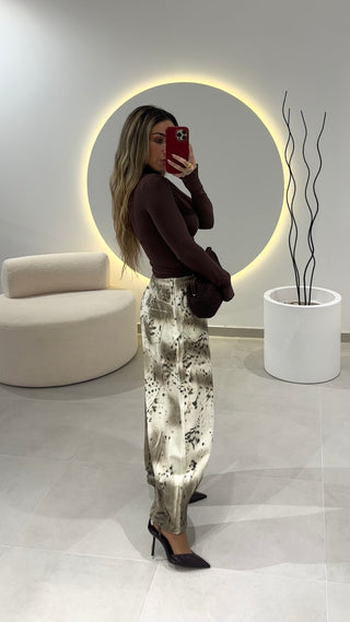 Leopard Jeans Balloon