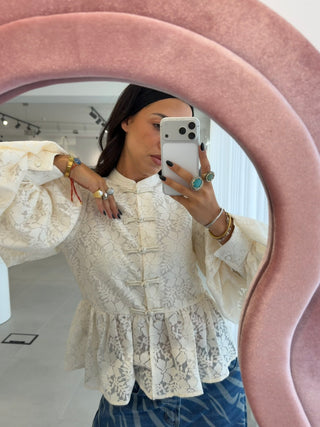 Lace Blouse With Buttons