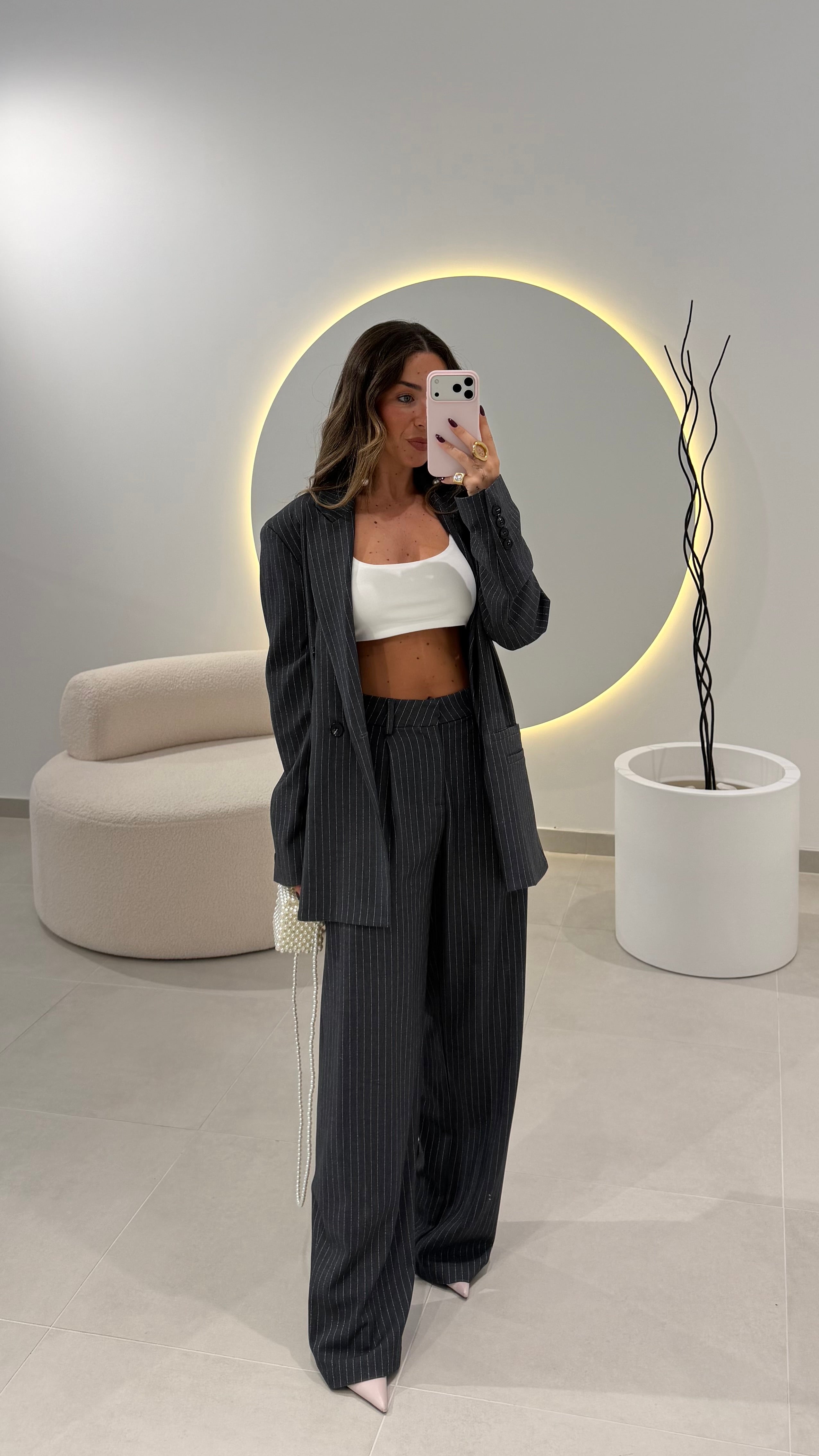 Anthracite Grey Trousers Lumina