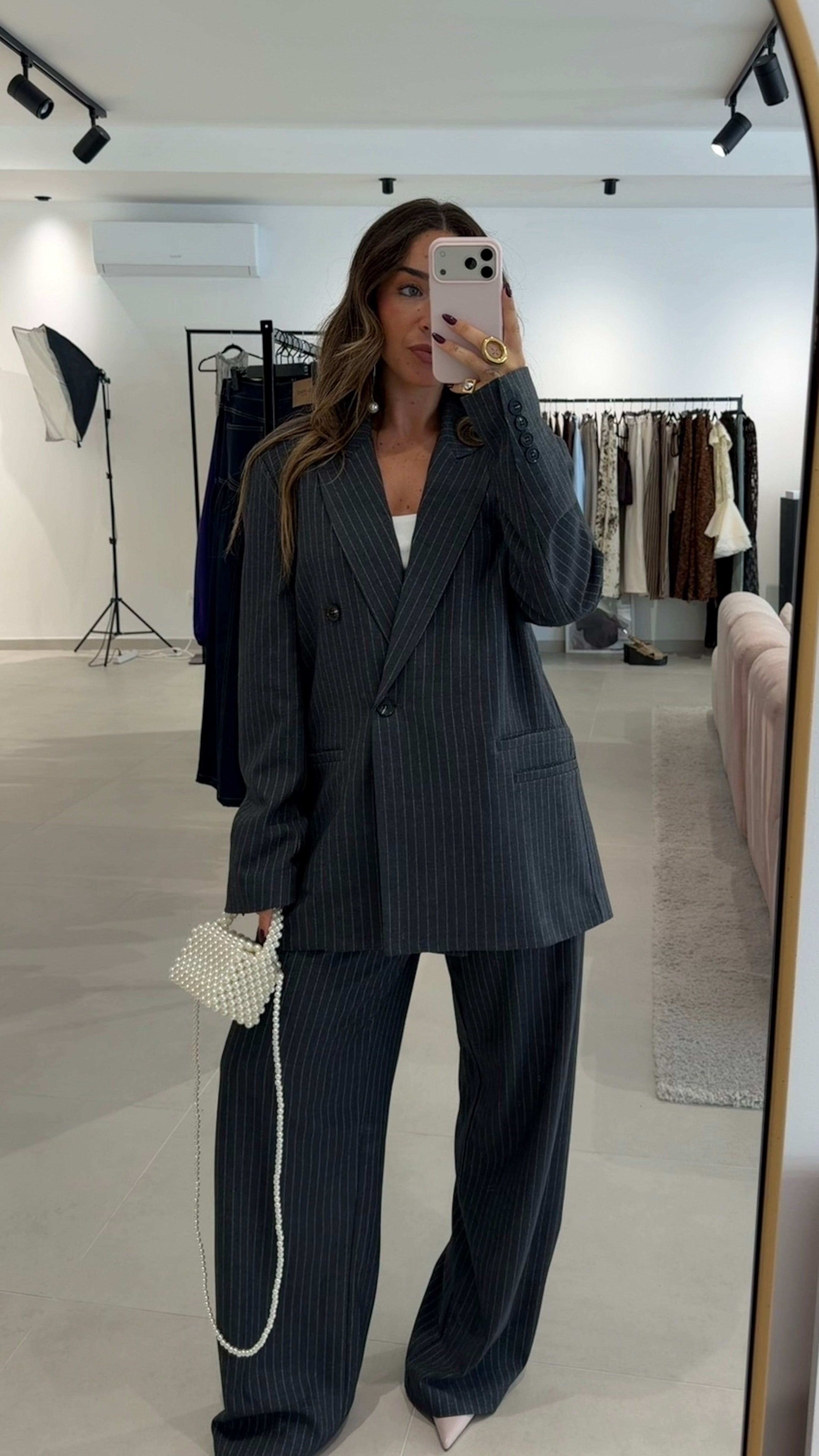 Anthracite Grey Blazer Lumina