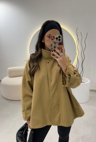 Oversize Camel Trench Coat