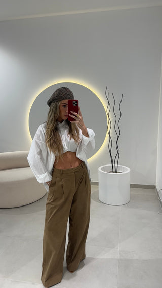Camel Suede Pants