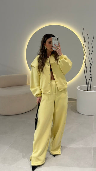 Yellow Wide Leg Pants LUMINA