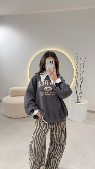 Grey Oversize Sweater