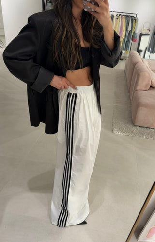 White Striped Pants