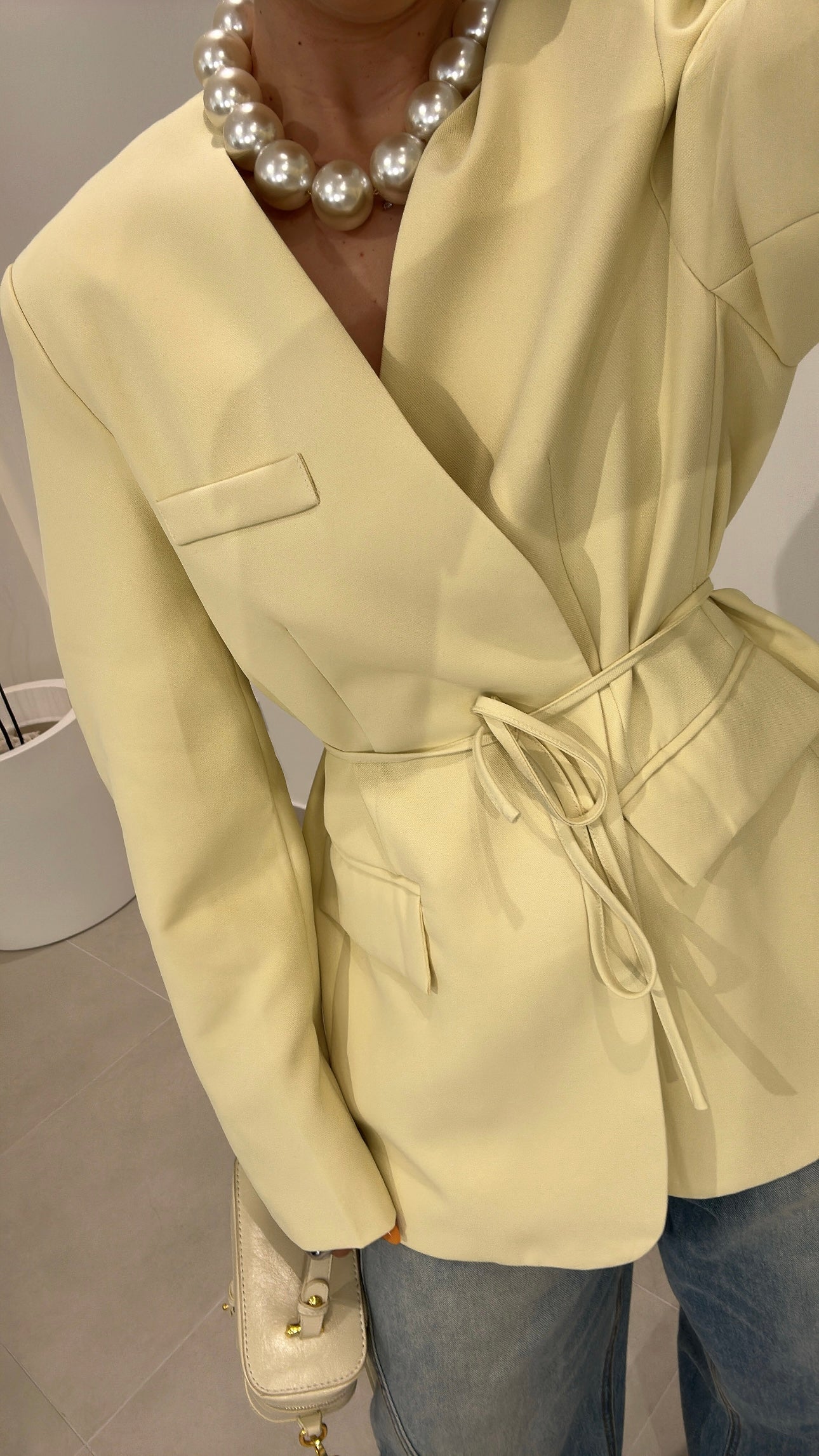 Blazer Basic Amarelo Manteiga