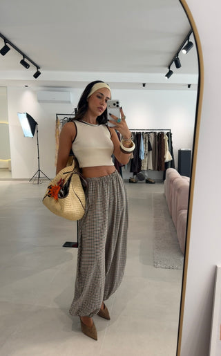 Vichy Bombacha Pants
