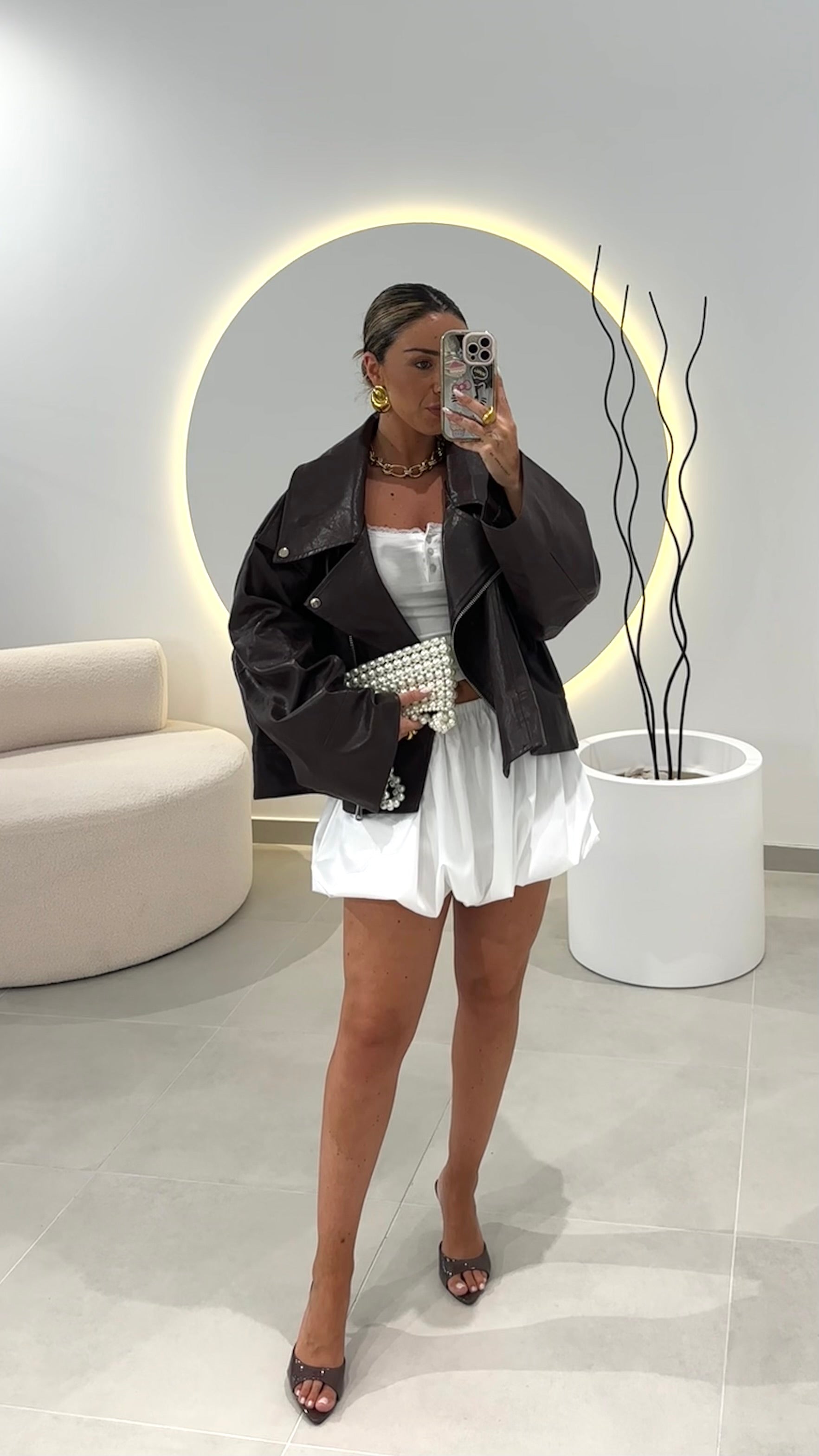 Biker Castanho Oversize