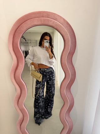 Blue Bandana Jeans