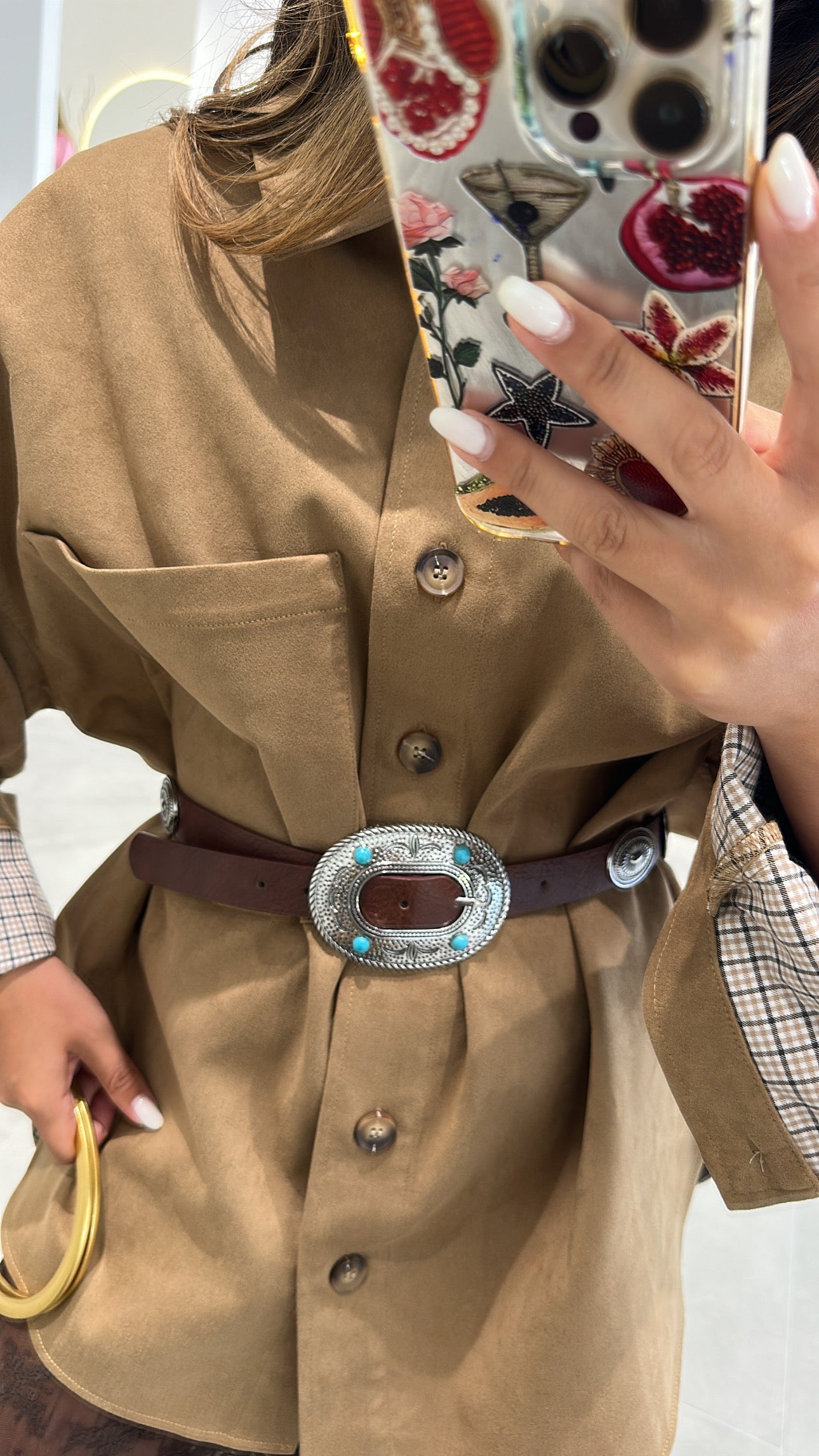 Boho Belt Turquoise Details