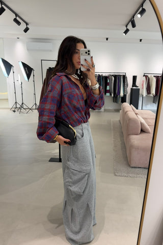 Grey Cargo Sweatpants