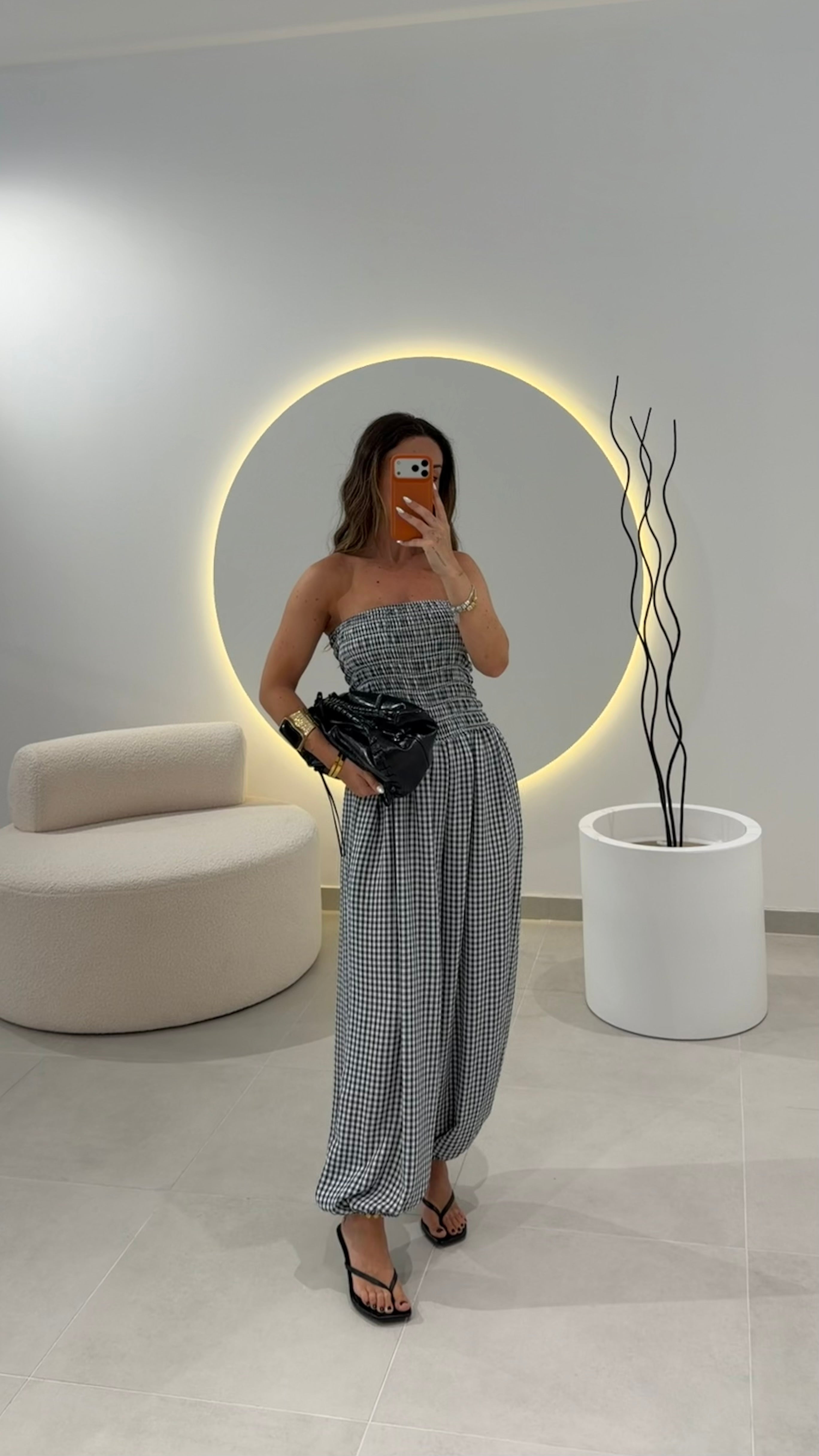 Vichy Black Jumpsuit