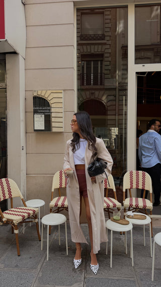 Beige Maxi Blazer