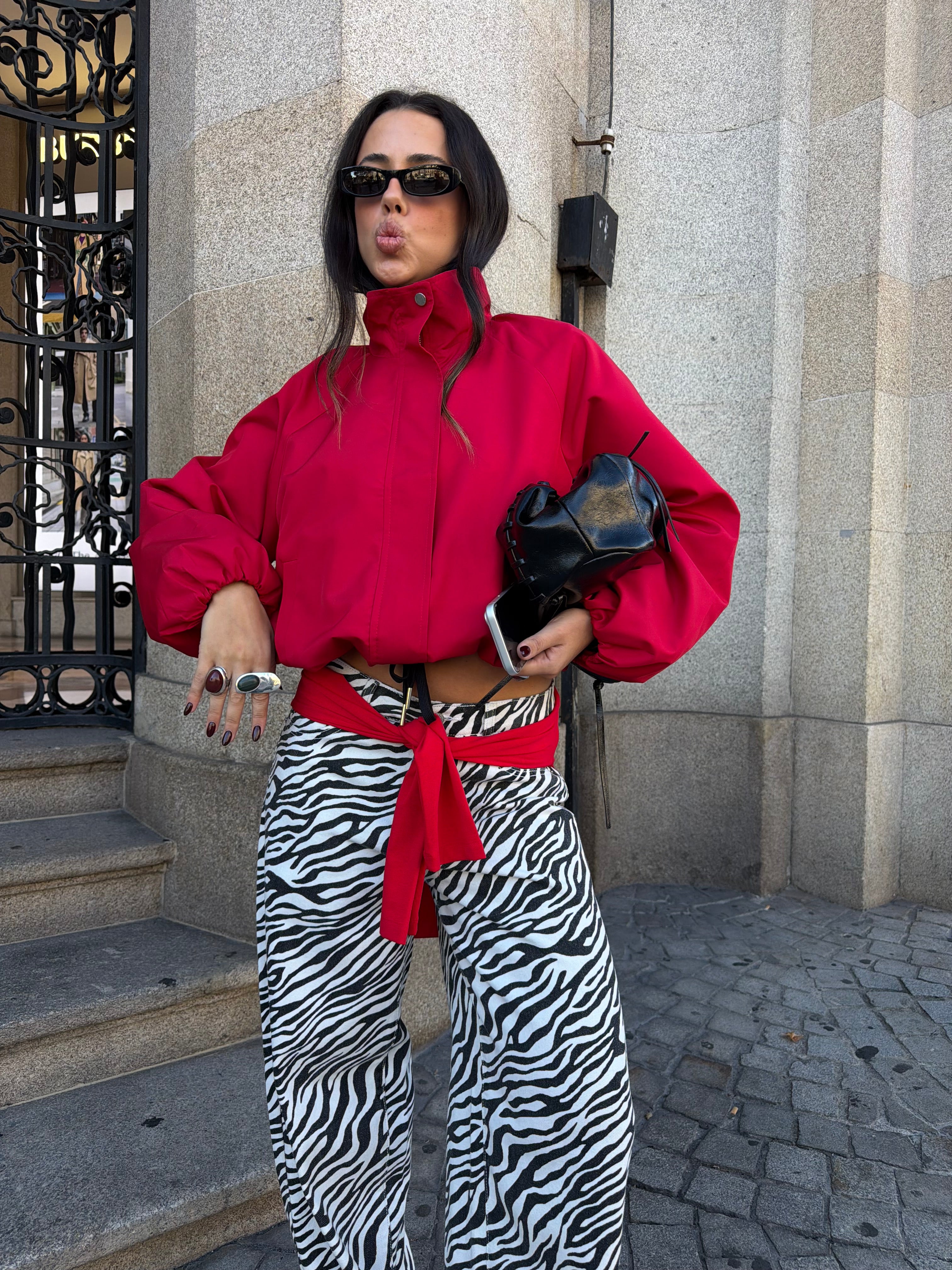 Zebra Denim Pants