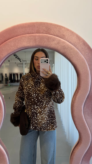 Bambi Faux Fur Cuff Jacket