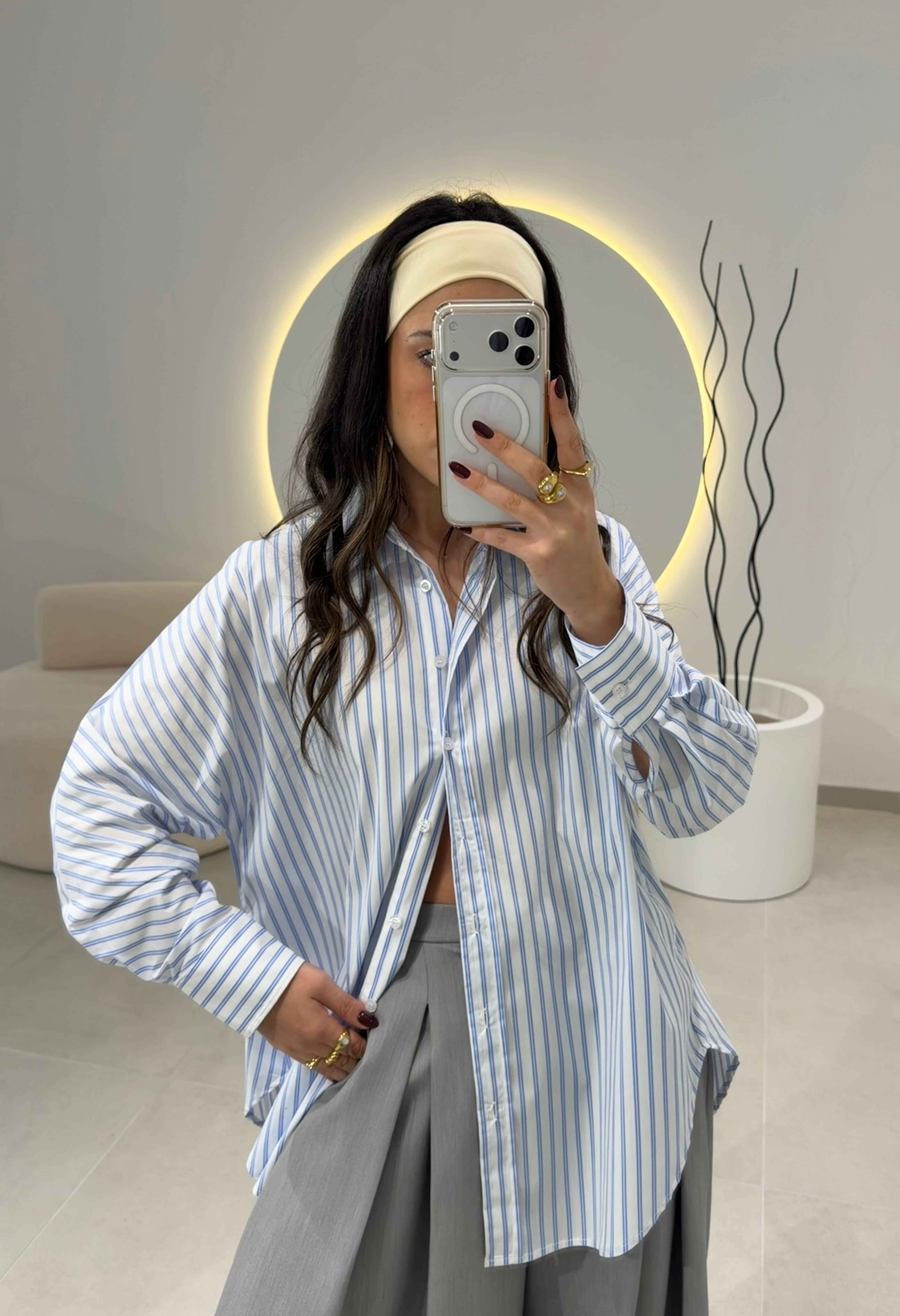 White Oversize Shirt Lumina