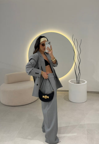 Grey Classic Trousers Lumina