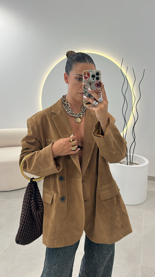 Blazer Oversize Camel Lumina
