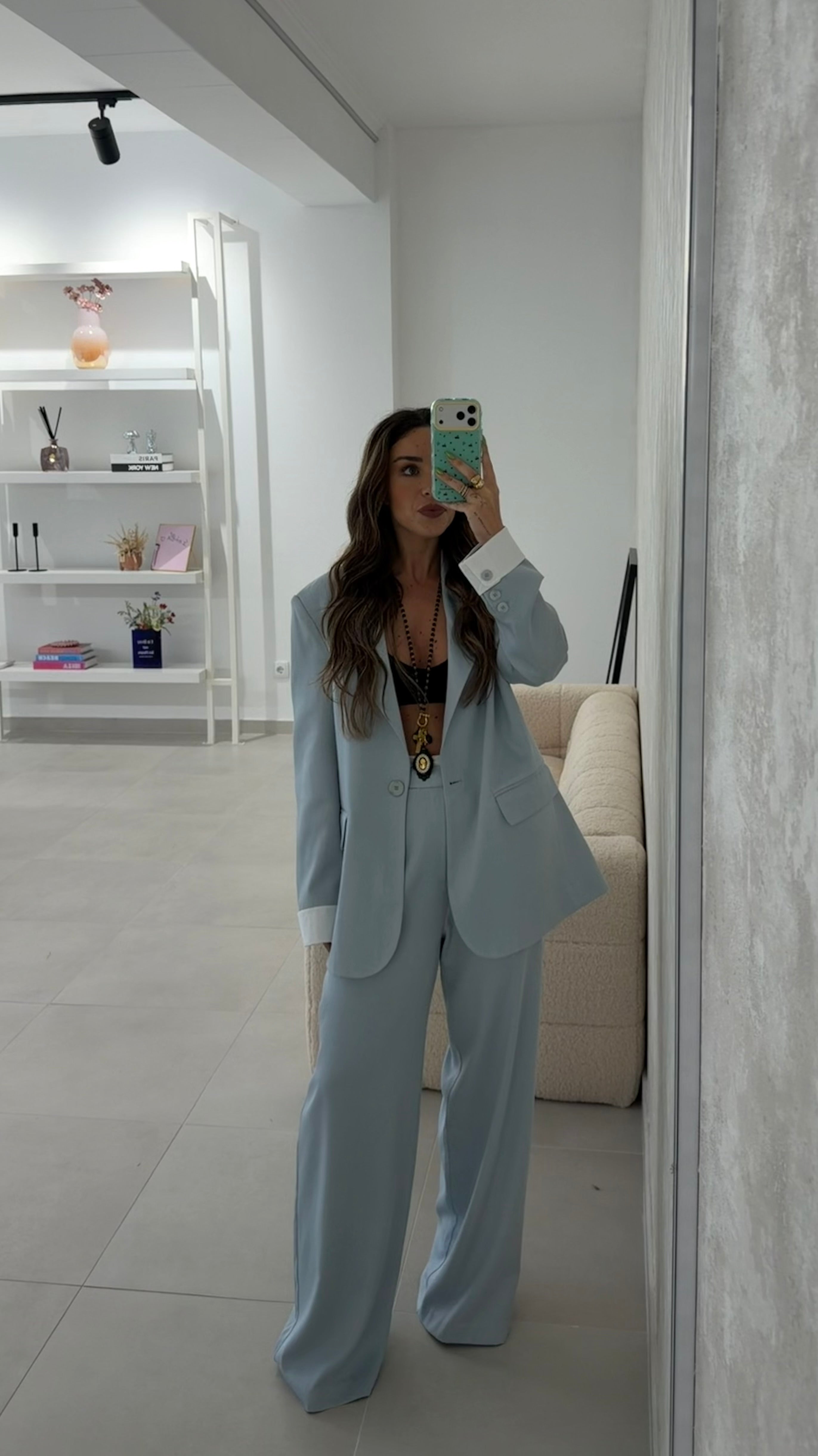 Baby Blue Blazer LUMINA